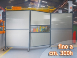 Separè autostabile ALA QUINTA "alveolare" - cm 600x200h (3 elementi)