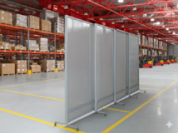 Separè autostabile MACRO SLIDE "alveolare" - cm 600x300h (4 elementi)