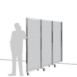 AFL03 richiedi preventivo - Separè a parete ALA ROTOFOOT LIGHT Separè a parete ALA ROTOFOOT LIGHT "alveolare" - cm 305x190h (3 elementi) - Separè a parete ALA ROTOFOOT LIGHT