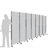 AFL07 richiedi preventivo - Separè a parete ALA ROTOFOOT LIGHT Separè a parete ALA ROTOFOOT LIGHT "alveolare" - cm 705x190h (7 elementi) - Separè a parete ALA ROTOFOOT LIGHT