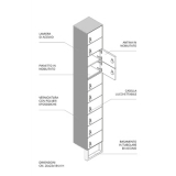 APC10 richiedi preventivo - Armadio modulare portacellulare Armadio modulare portacellulare - Armadio modulare portacellulare