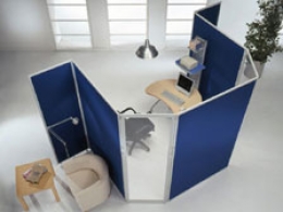 Pannello divisorio CLIPPER "vetroplastico" - cm 65x195h