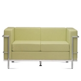 Divano attesa a due posti con imbottitura in resina poliuretanica espansa indeformabile - Divano attesa a due posti con imbottitura in resina poliuretanica espansa indeformabile