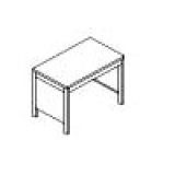 FSD10 richiedi preventivo - Scrivania pannellata con struttura metallica cm 100. Scrivania pannellata con struttura metallica cm 100. - Scrivania pannellata con struttura metallica cm 100.