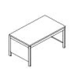 FS18 richiedi preventivo - Scrivania pannellata con struttura metallica cm 180. Scrivania pannellata con struttura metallica cm 180. - Scrivania pannellata con struttura metallica cm 180.